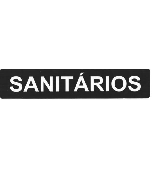 Placa de Sinalização - Sanitarios - Pacific